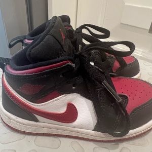 Toddler size 8 -Air Jordan mid rise.